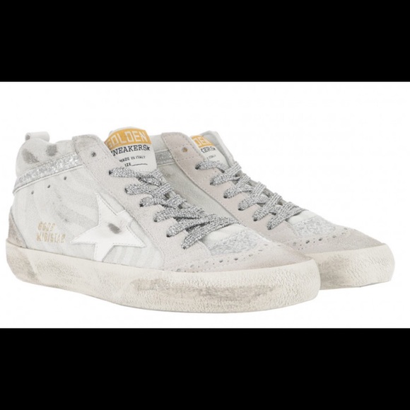 Golden Goose Shoes - Golden Goose Midstar (silver zebra)!